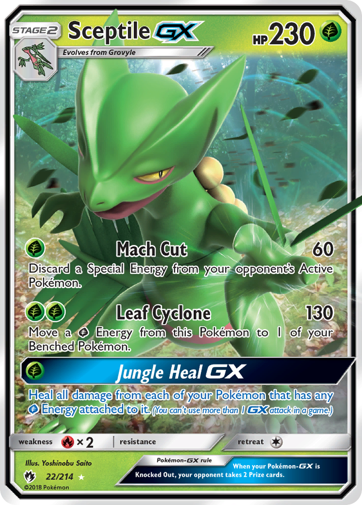 Lost Thunder Sceptile GX #22/214